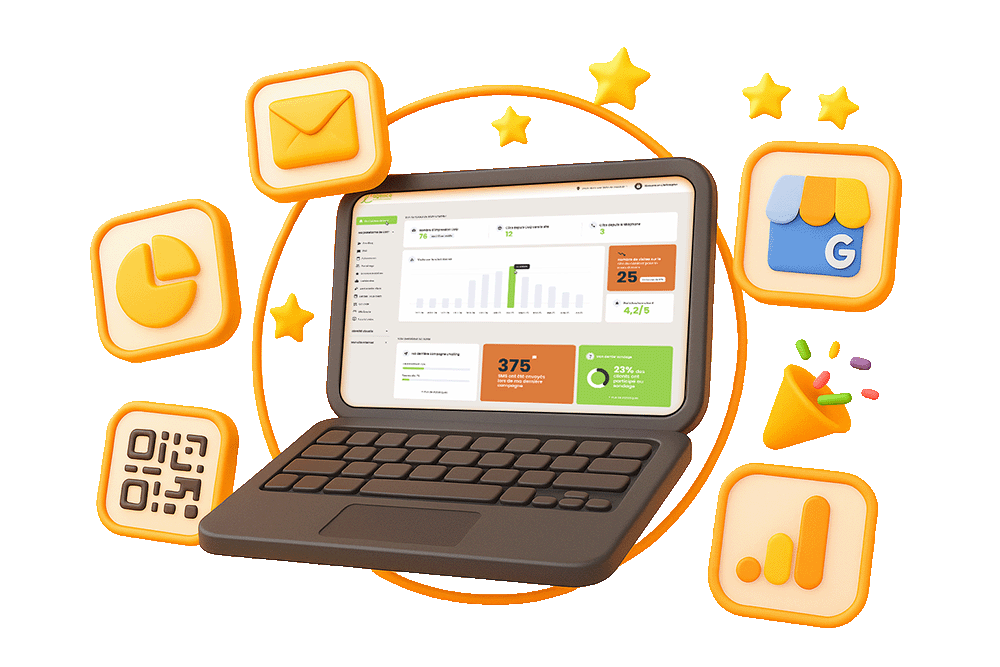 Illustration plateforme de communication